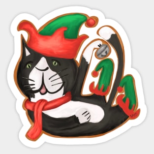 Santa’s cat Sticker